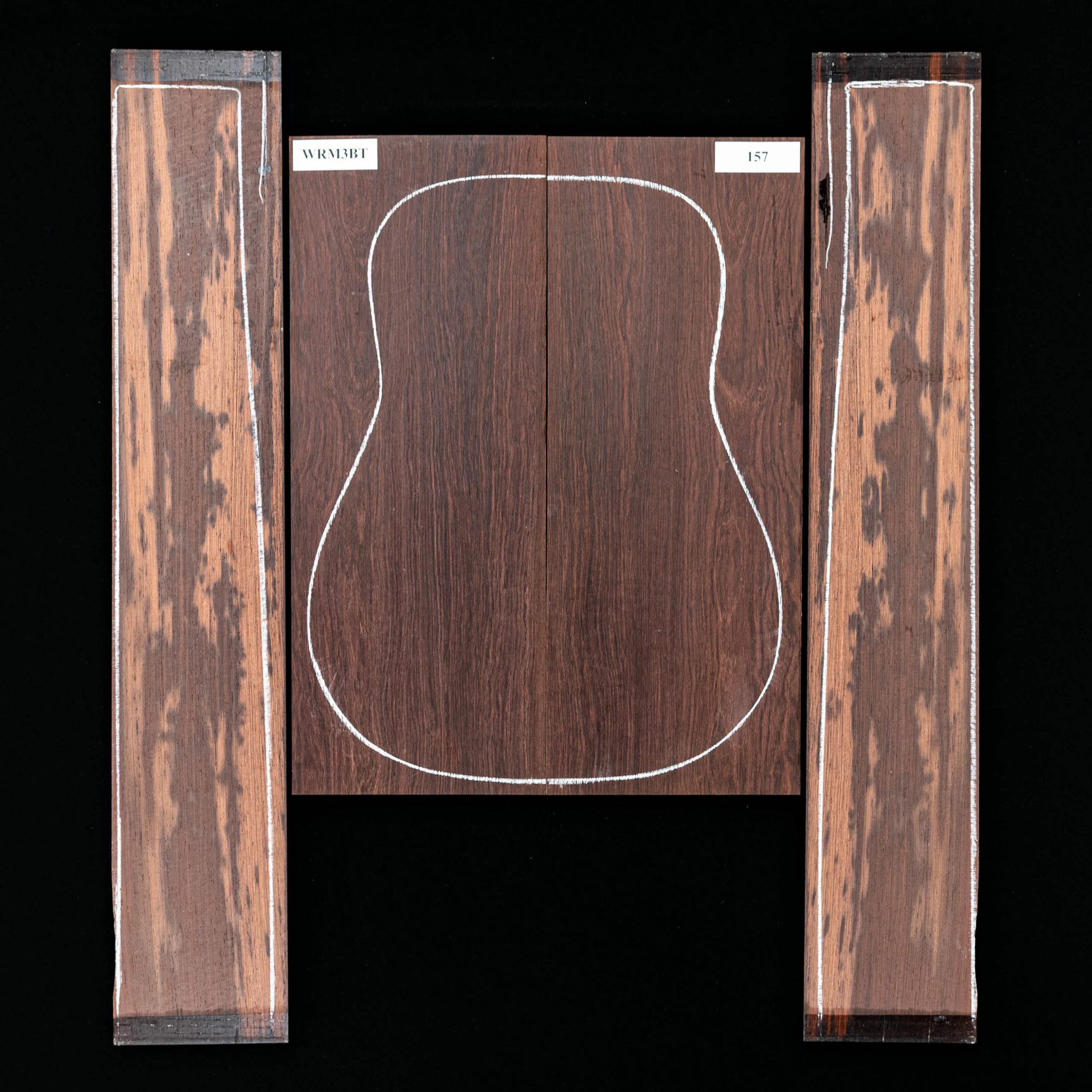 Madagascar Rosewood Back + Side Set - 157 - StewMac