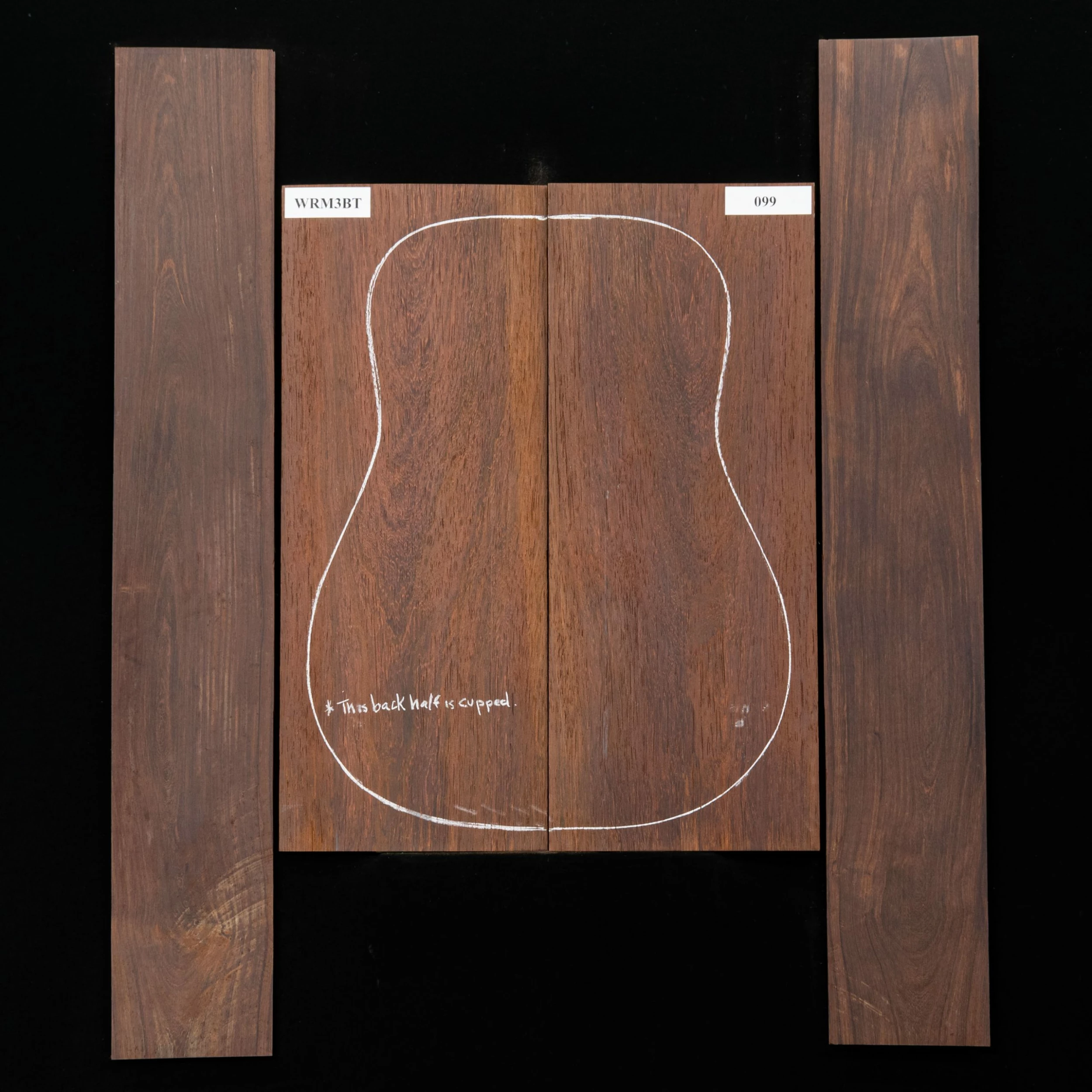 Madagascar Rosewood Back + Sides, Unsanded - 099 - StewMac