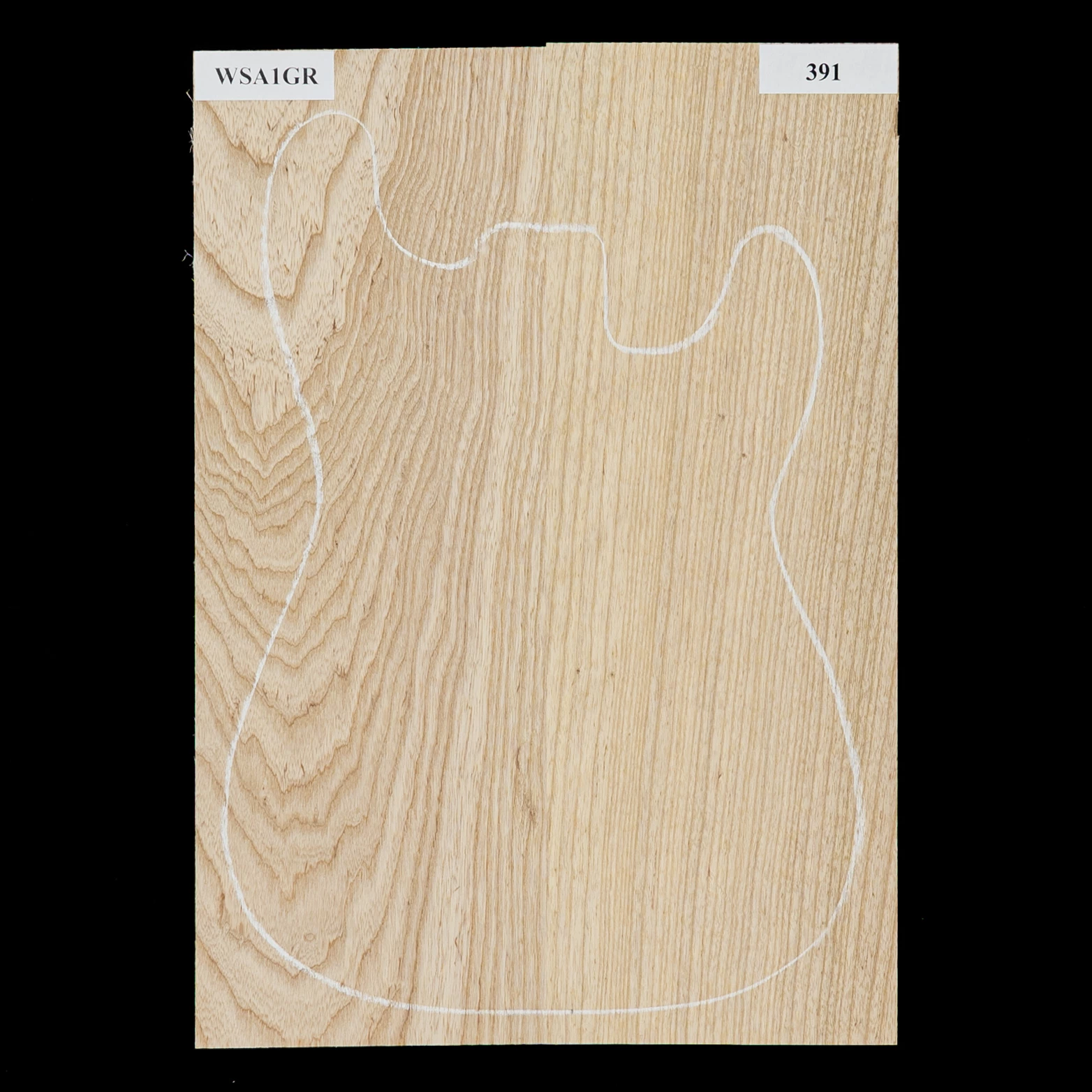 Swamp Ash Body Blank, 2-piece (9 Lb) - 391 - StewMac