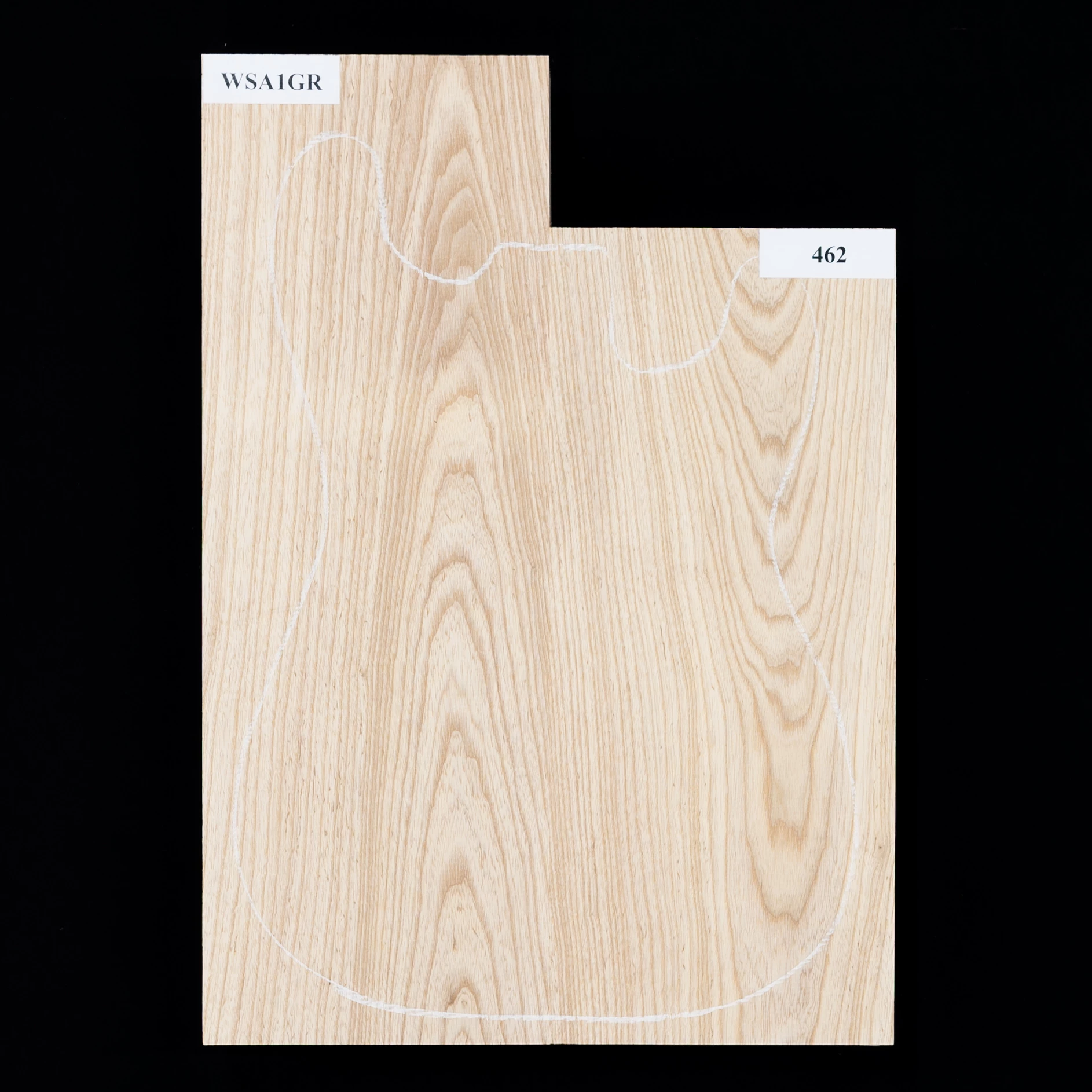 Swamp Ash Body Blank, 2-piece (9.4 Lb) - 462 - StewMac