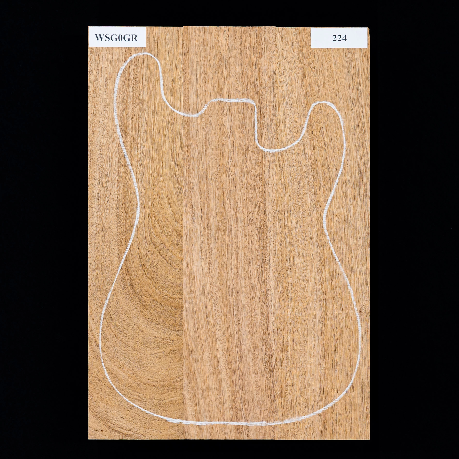 Honduran Mahogany Body Blank, 3-Piece (9.4 Lb) - 224 - StewMac