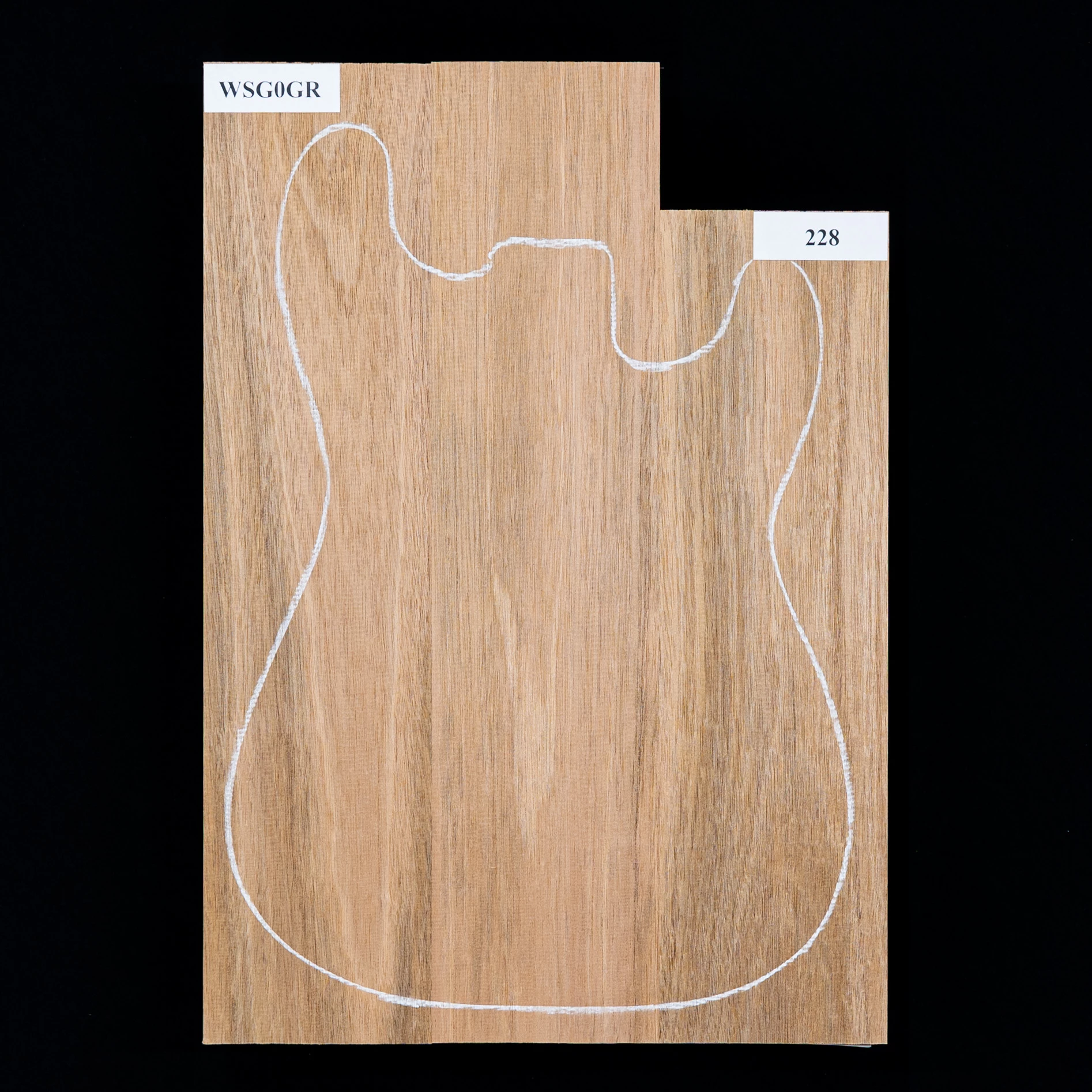 Honduran Mahogany Body Blank, 3-Piece (9.4 Lb) - 228 - StewMac