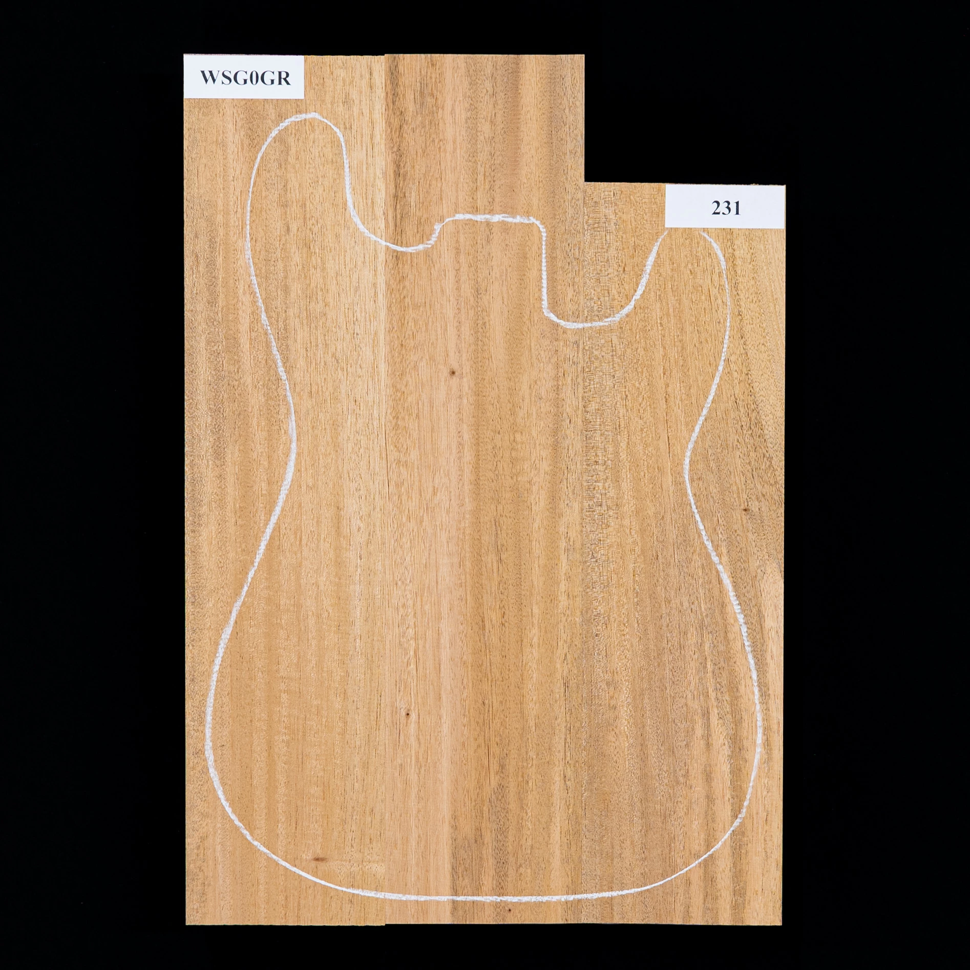 Honduran Mahogany Body Blank, 3-Piece (8.6 Lb) - 231 - StewMac