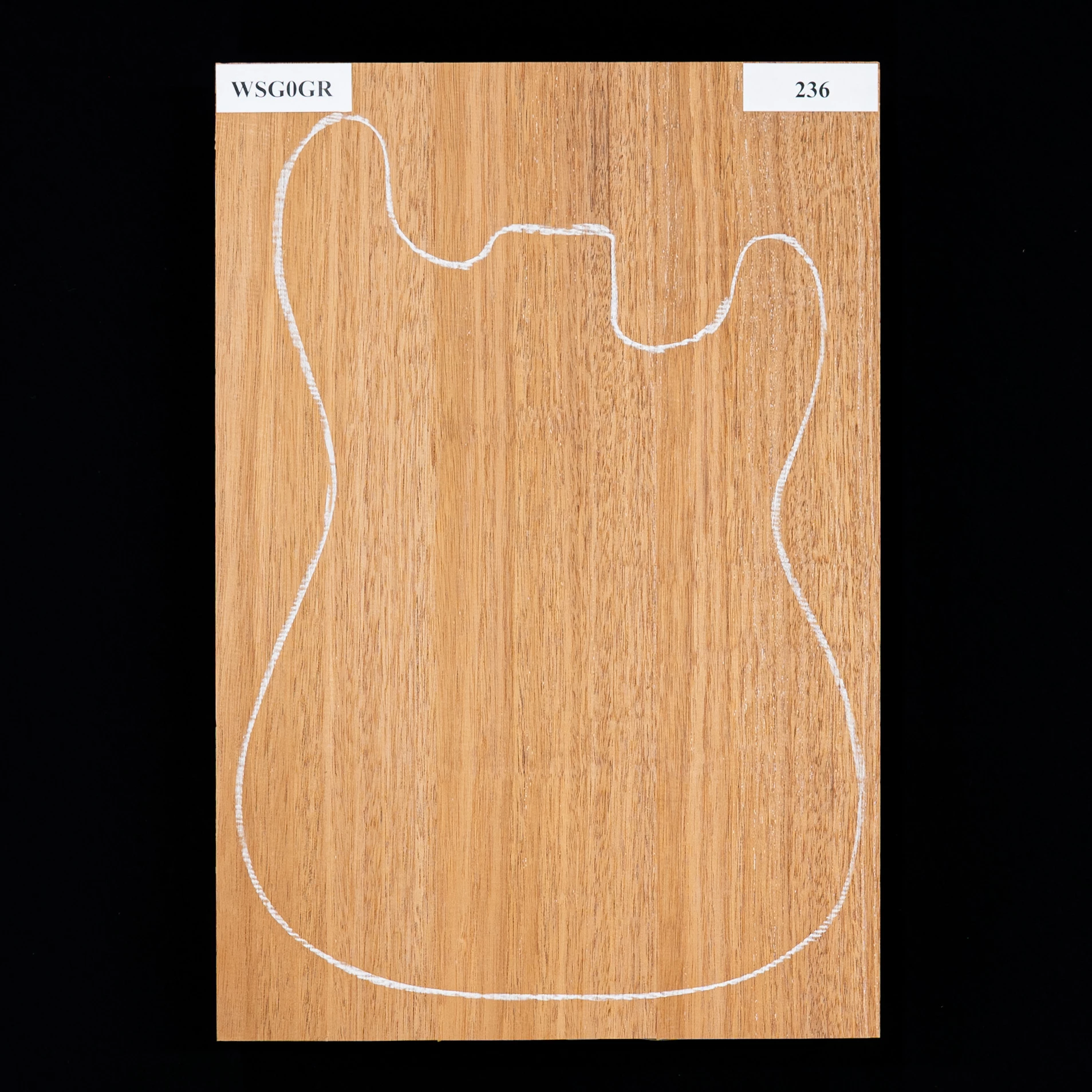 Honduran Mahogany Body Blank, 3-Piece (11.4 Lb) - 236 - StewMac