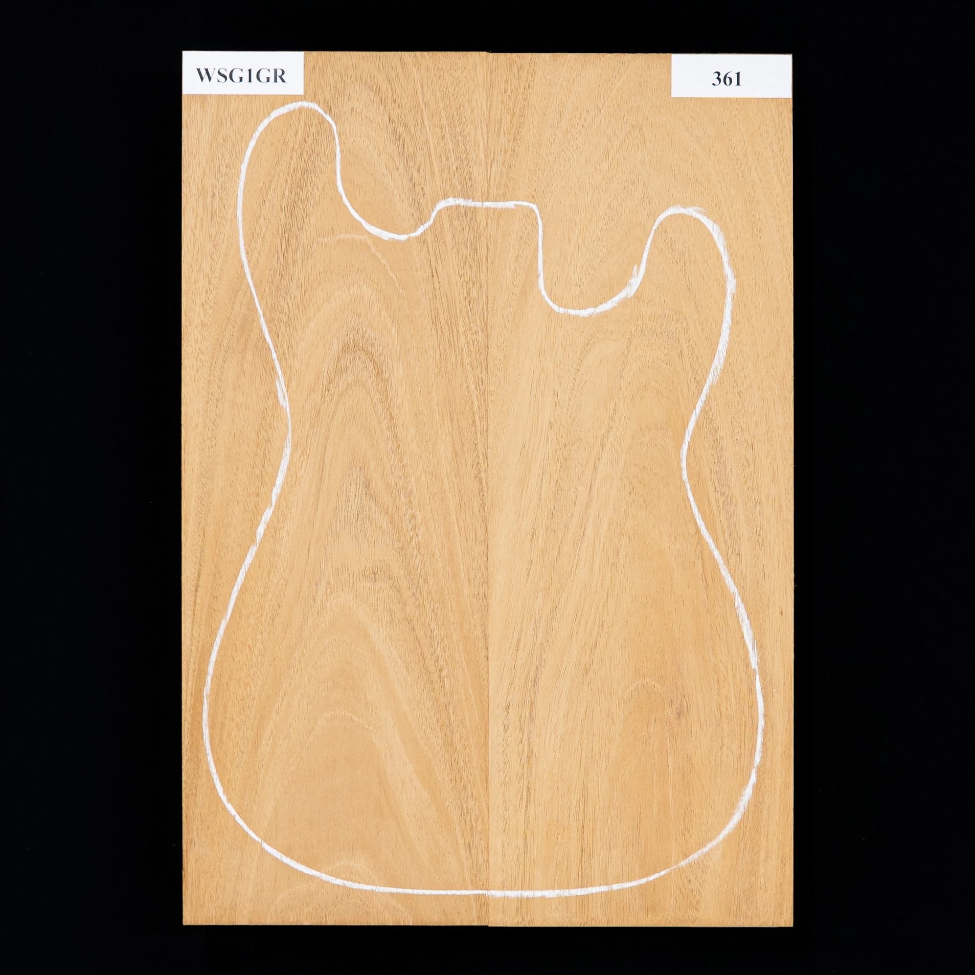 Honduran Mahogany Body Blank, 2-Piece (10.8 Lb) - 361 - StewMac