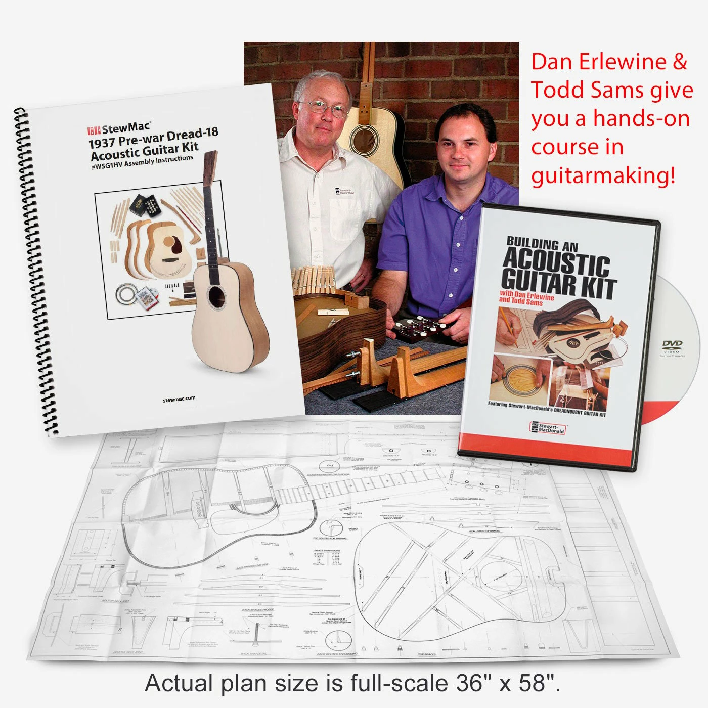 1937 Pre-war Dread-18 Acoustic Guitar Kit - 075 - StewMac - Image 5