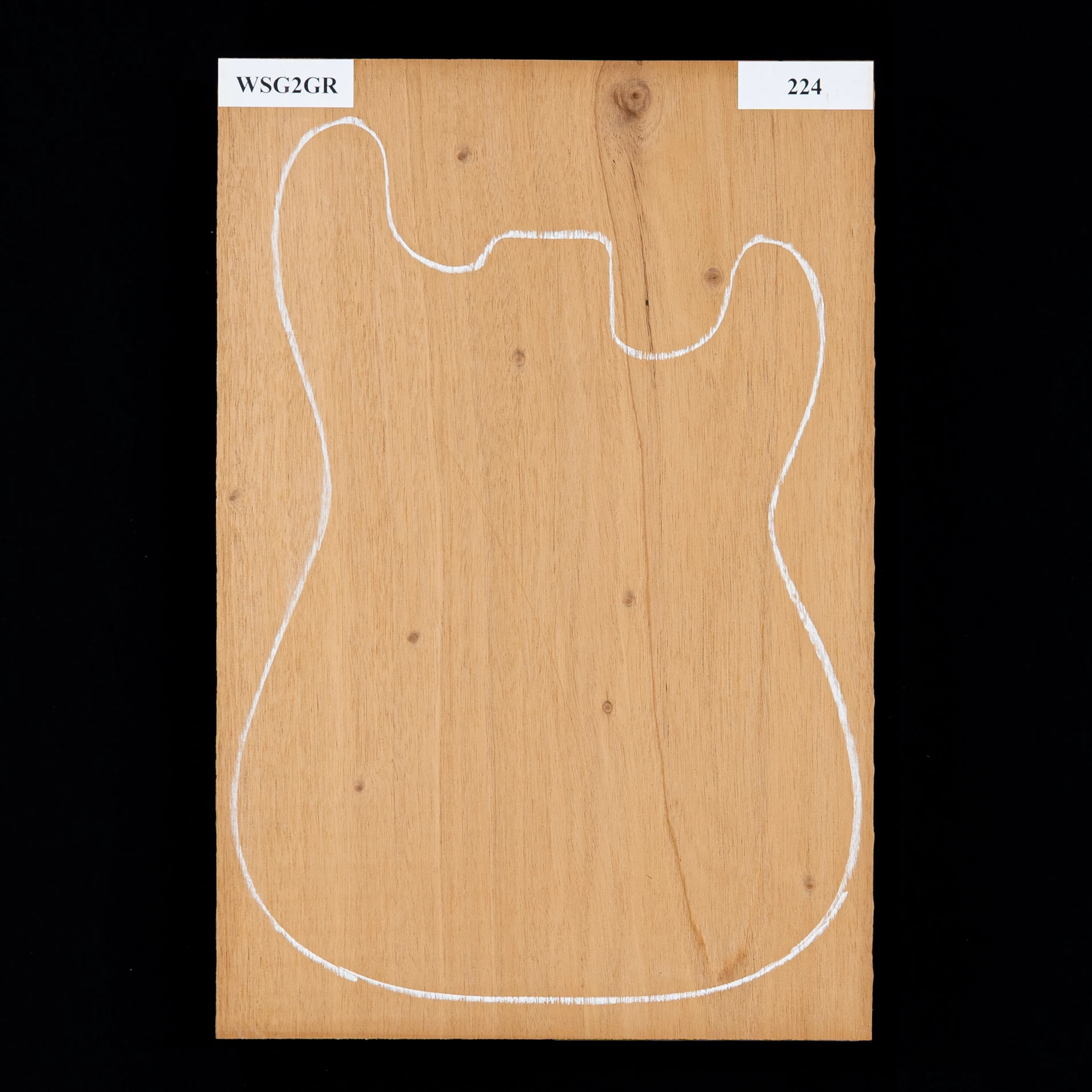 Honduran Mahogany Body Blank, 1-Piece (9 Lb) - 224 - StewMac