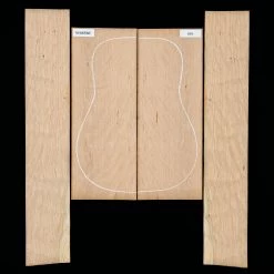 Flame American Cherry Back + Side Set - 081 - StewMac